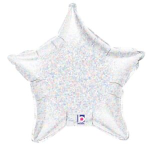 21" HOLOGRAPHIC SILVER STAR