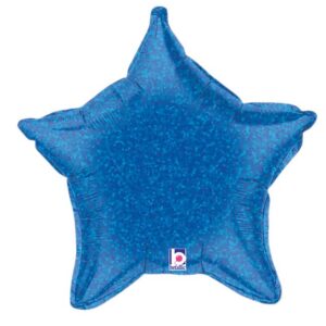 21" HOLOGRAPHIC BLUE STAR