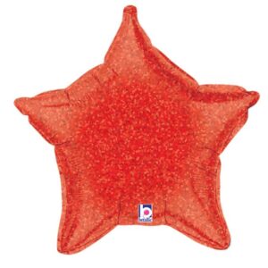 21" HOLOGRAPHIC RED STAR