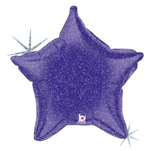 21" HOLOGRAPHIC PURPLE STAR