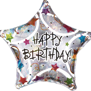 STD HAPPY BIRTHDAY STARS (HOLOGRAPHIC) (IC)