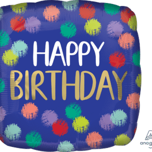 STD BRUSHED HAPPY BIRTHDAY