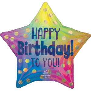 STD HAPPY BDAY TO YOU GOLD DOTS