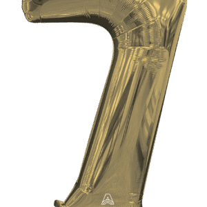 50" SS Stand Up Numberz "7" White Gold