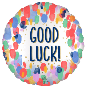 JUMBO PAINTERLY DOTS GOOD LUCK