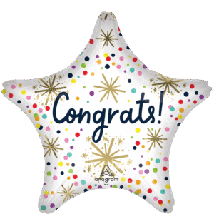 JUMBO CONFETTI SPRINKLE CONGRATS * (IC)