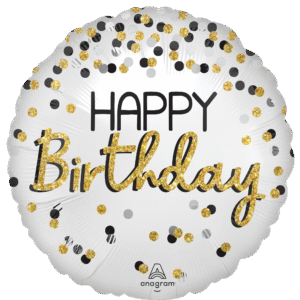 STD BLACK SILVER GOLD BIRTHDAY