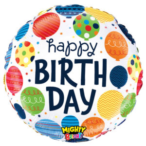 21" MIGHTY BRIGHT BIRTHDAY BALLOONS