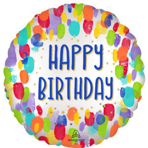 STD PAINTERLY DOTS BIRTHDAY